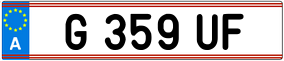 Trailer License Plate